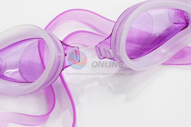 Good quality best fashionable purple swimming goggle