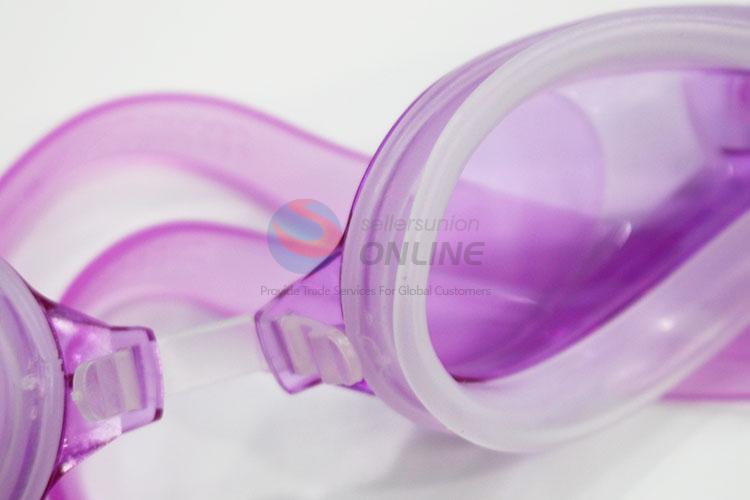 Good quality best fashionable purple swimming goggle