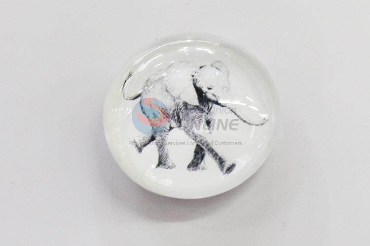 Elephant Glass Decorations Fridge Magnet Sticker