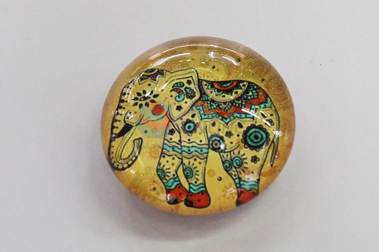 Elephant Glass Decorations Fridge Magnet Sticker