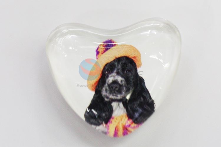 Fuuny Dog Glass Decorations Fridge Magnet Sticker