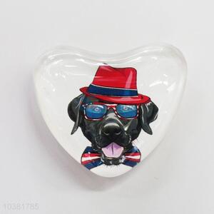 Fuuny Dog Glass Decorations Fridge Magnet Sticker