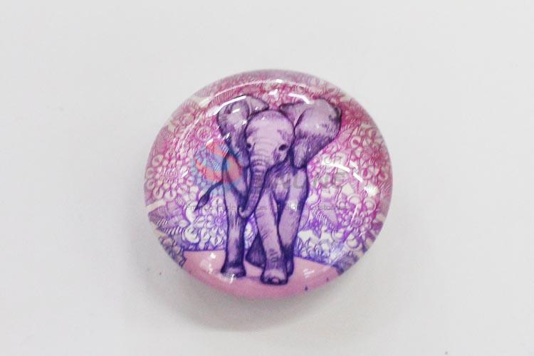 Elephant Glass Decorations Fridge Magnet Sticker