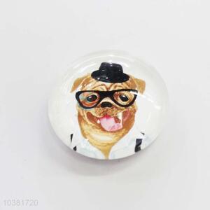 Cute Dog Glass Decorations Fridge Magnet Sticker