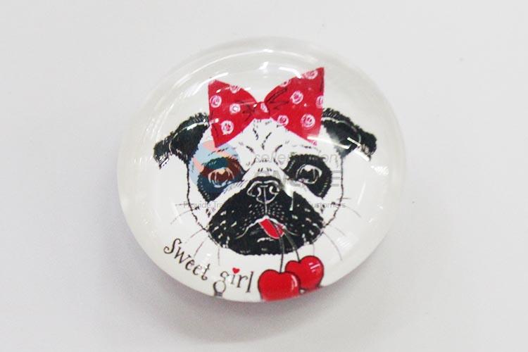 Dog Glass Decorations Fridge Magnet Sticker