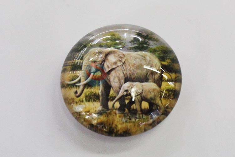 Elephant Glass Decorations Fridge Magnet Sticker