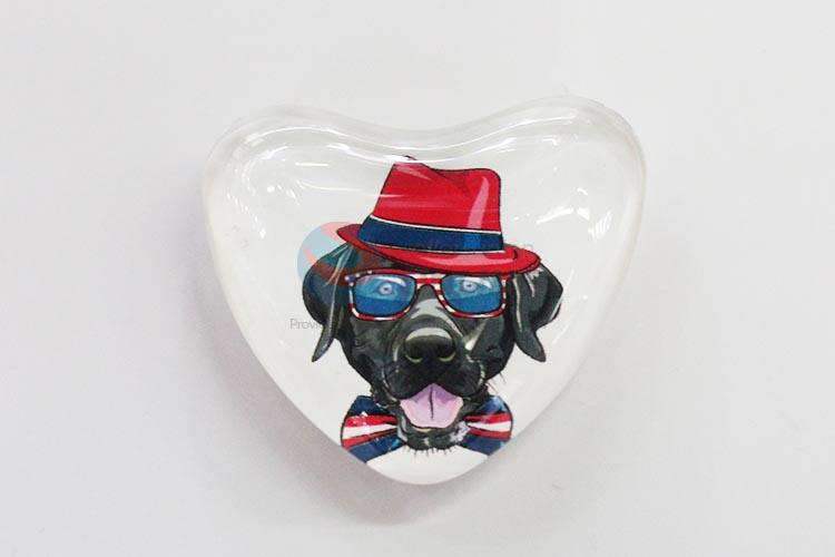 Fuuny Dog Glass Decorations Fridge Magnet Sticker