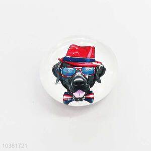 Funny Dog Glass Decorations Fridge Magnet Sticker