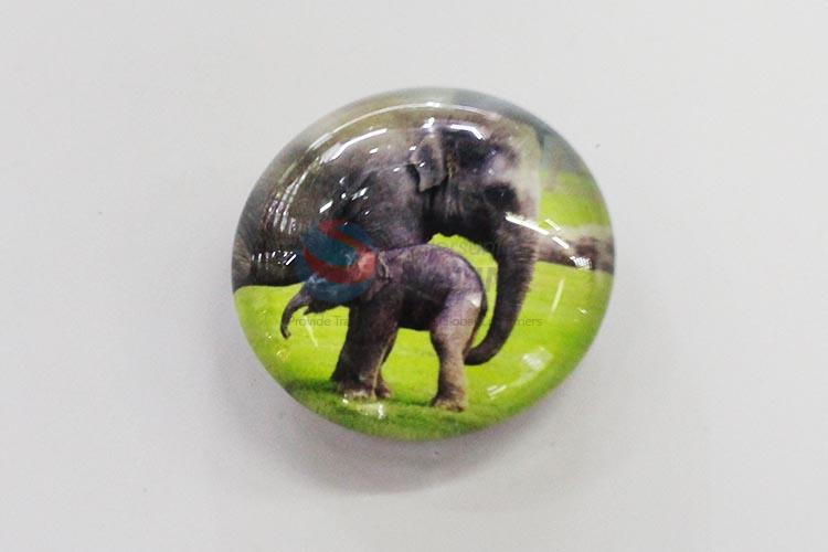 Elephant Glass Decorations Fridge Magnet Sticker