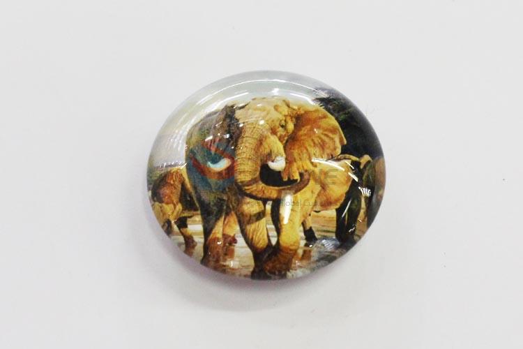 Elephant Glass Decorations Fridge Magnet Sticker