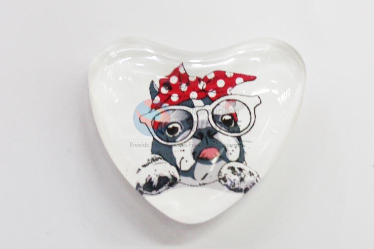 Fuuny Dog Glass Decorations Fridge Magnet Sticker