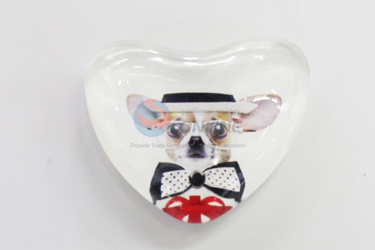 Fuuny Dog Glass Decorations Fridge Magnet Sticker