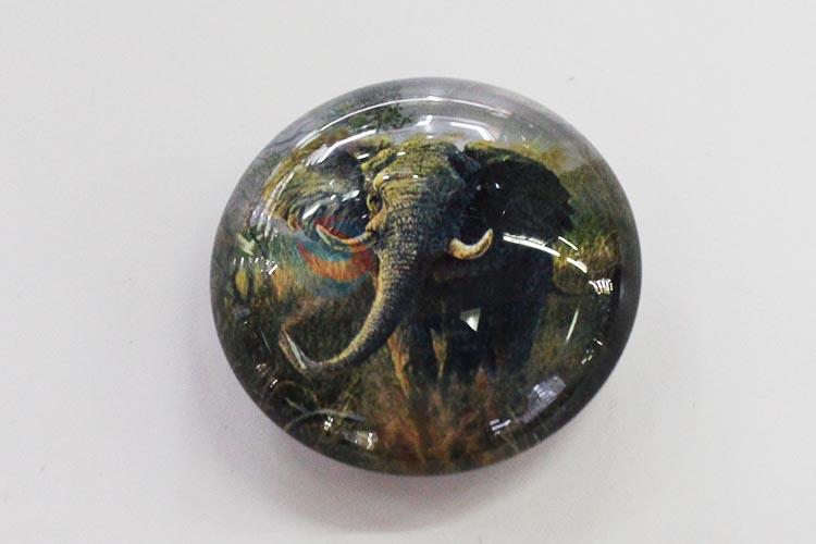 Elephant Glass Decorations Fridge Magnet Sticker