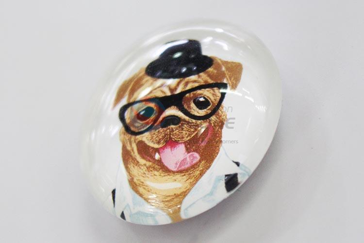 Cute Dog Glass Decorations Fridge Magnet Sticker