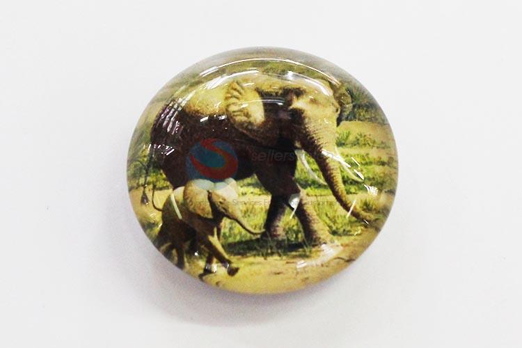 Elephant Glass Decorations Fridge Magnet Sticker