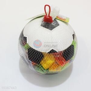 40-50Pcs/Set Factory Supply Football Shaped Building Puzzle Block Toys