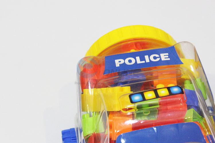 50-60Pcs/Set Vintage Police Shaped Plastic Model Toys for Kids