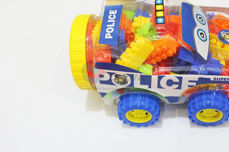 50-60Pcs/Set Vintage Police Shaped Plastic Model Toys for Kids