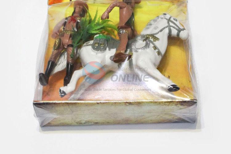 Latest Design  Toy Cowboy on Horse with Accessories