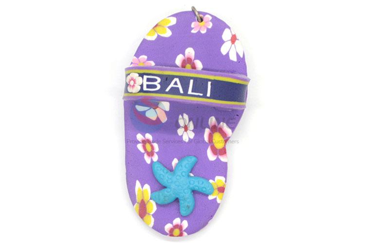 Color Printing Slipper Shape Fridge Magnet