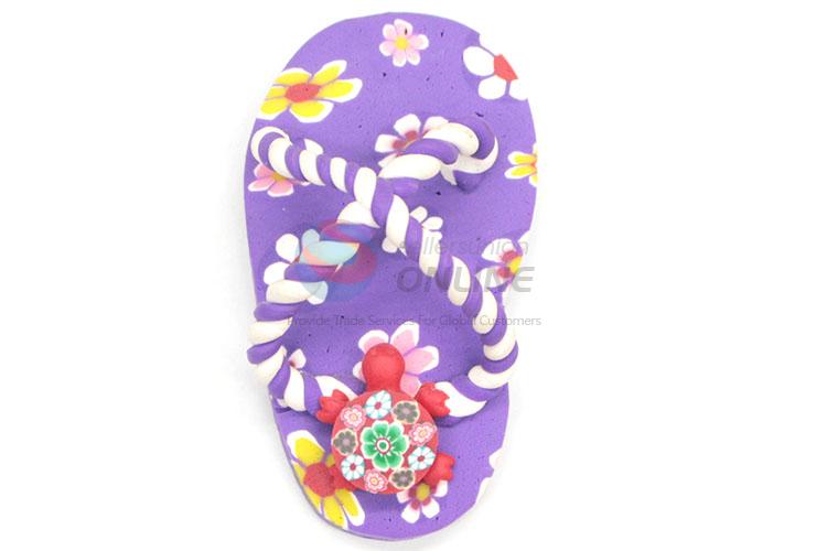 Unique Design Slipper Shape Fridge Magnet