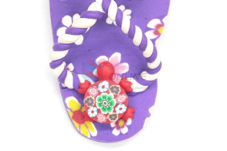 Unique Design Slipper Shape Fridge Magnet