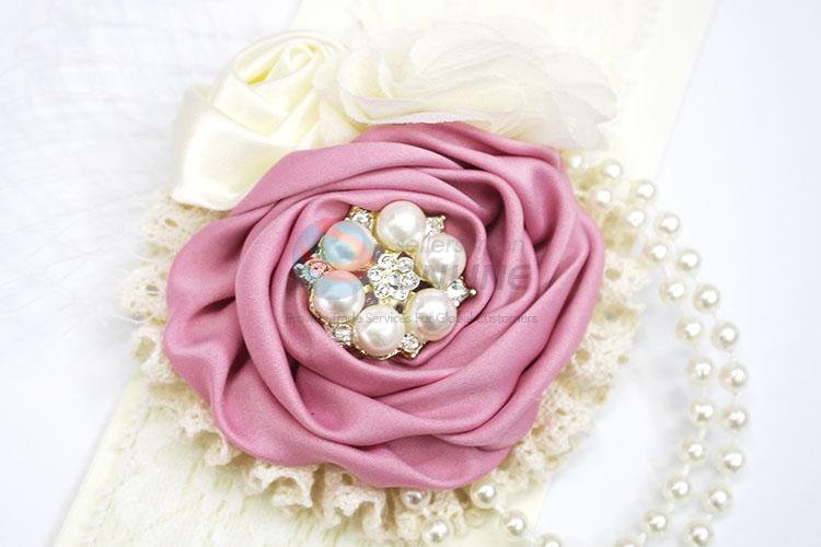 Popular Pearl Flower Headband Fashion Hairband For Children