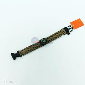 Wholesale Popular Ordinary Whistle Plastic  Buckle Compass Umbrella Bracelet