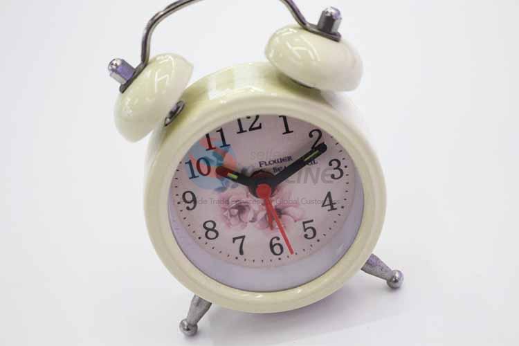 Flower Pattern Alarm Clock/Table Clock