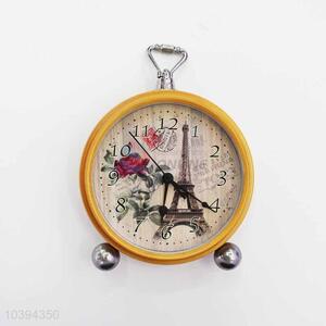 Iron Alarm Clock/Table Clock with Hanger