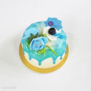 Top quality best blue cake shape fridge magnet