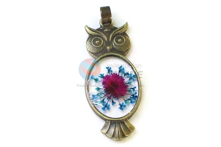 Best Sale Zinc Alloy Real Flower Pendant