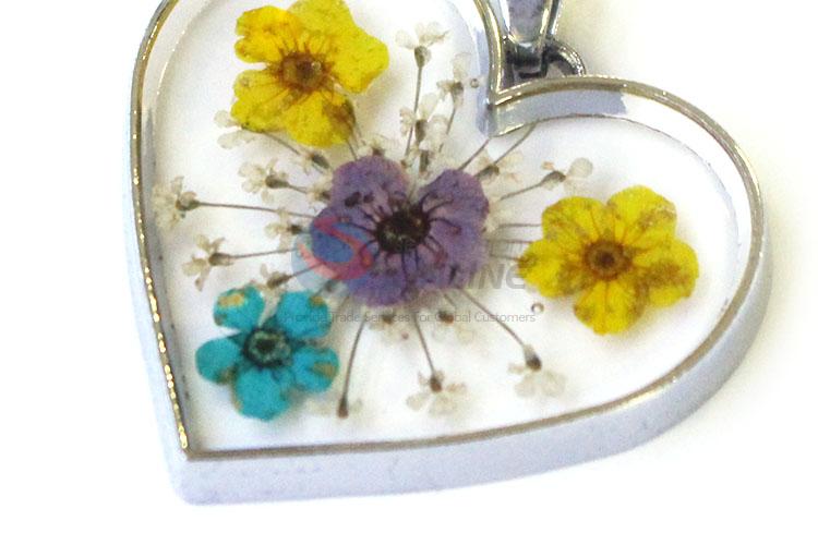 Wholesale Heart Shape Real Flower Pendant