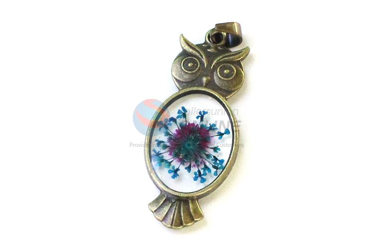 Best Sale Zinc Alloy Real Flower Pendant