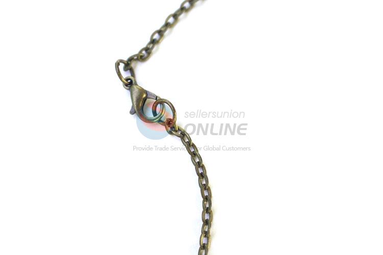 Wholesale Real Flower Zinc Alloy Pendant With Chain