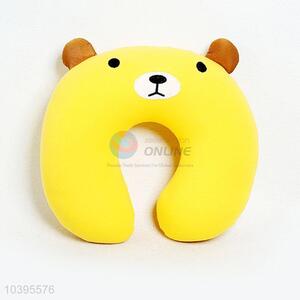 Wholesale Cheap Yellow Lovely Bear U Shape Pillow