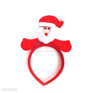 Custom Red Christmas Hair Clasp With Santa Claus