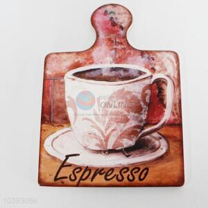 Coffee Printed Ceramic and Wood Heat pad