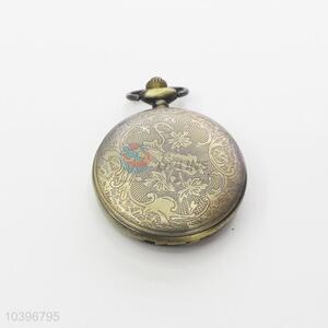 Quartz Movement Skeleton Pocket Watch