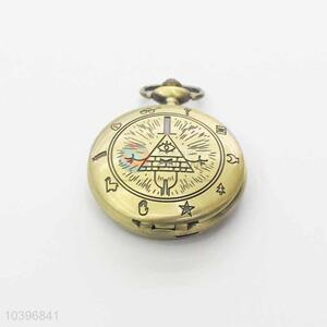 Quartz Movement Skeleton Pocket Watch