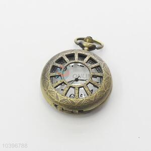 Quartz Movement Skeleton Pocket Watch