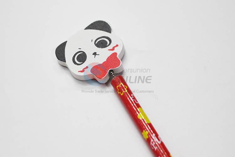 Panda with Spring Wood HB Pencil/Cartoon Pencils for Kids