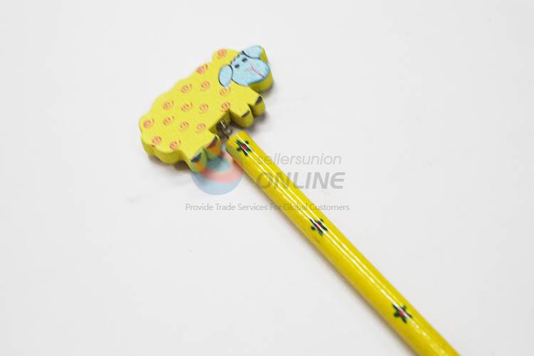 Sheep with Spring Wood HB Pencil/Cartoon Pencils for Kids