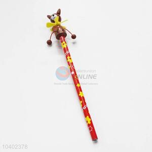 3D Cartoon Clown with Spring Wood HB Pencil/Cartoon Pencils for Kids