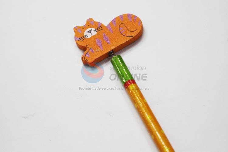 Tiger with Spring Wood HB Pencil/Cartoon Pencils for Kids