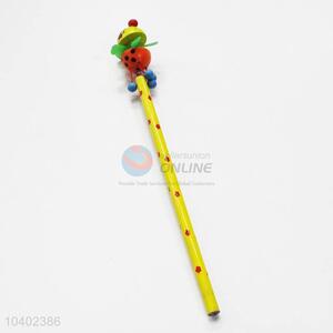 3D Cartoon Clown with Spring Wood HB Pencil/Cartoon Pencils for Kids