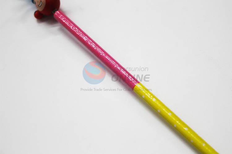 3D Cartoon Clown with Spring Wood HB Pencil/Cartoon Pencils for Kids