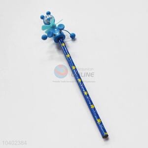 3D Cartoon Clown with Spring Wood HB Pencil/Cartoon Pencils for Kids