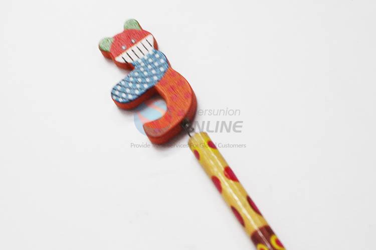 Fox with Spring Wood HB Pencil/Cartoon Pencils for Kids