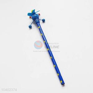 3D Cartoon Clown with Spring Wood HB Pencil/Cartoon Pencils for Kids